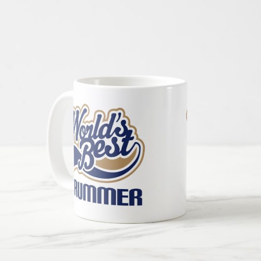 世界の最も最高のなドラマーのギフトのアイディア コーヒーマグカップ (正面左)