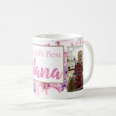 世界の最も最高のなナナの花柄 コーヒーマグカップ (正面右)