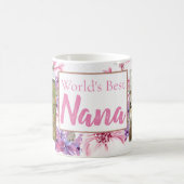 世界の最も最高のなナナの花柄 コーヒーマグカップ (中央)