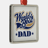 世界の最も最高のなパパのオーナメントの記念品のギフト メタルオーナメント (右)