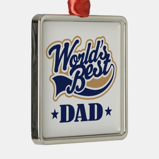 世界の最も最高のなパパのオーナメントの記念品のギフト メタルオーナメント (右)