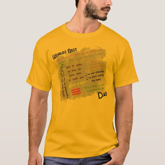 世界の最も最高のなパパのワイシャツ Tシャツ (正面)