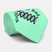 世界の最も最高のなパパの二重螺旋DNAの繊維のタイ ネクタイ (ロール)