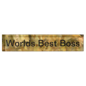 世界の最も最高のなボス デスクネームプレート (正面)