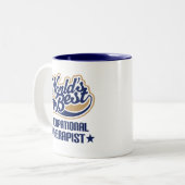 世界の最も最高のな作業療法士 ツートーンマグカップ (正面左)