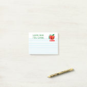 世界の最も最高のな先生からのパーソナライズなAppleノート ポストイット (デスク上)