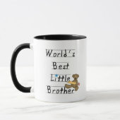 世界の最も最高のな弟のTシャツおよびギフト マグカップ (左)