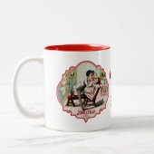 世界の最も最高のな理容師のヴィンテージ ツートーンマグカップ (左)