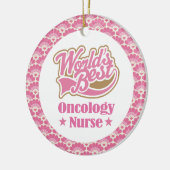 世界の最も最高のな腫瘍学のナース セラミックオーナメント (左)