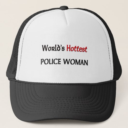 世界の最も熱い警察の女性 キャップ (正面)
