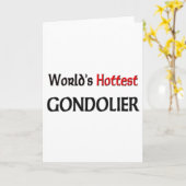 世界の最も熱いGondolier カード (黄色い花)