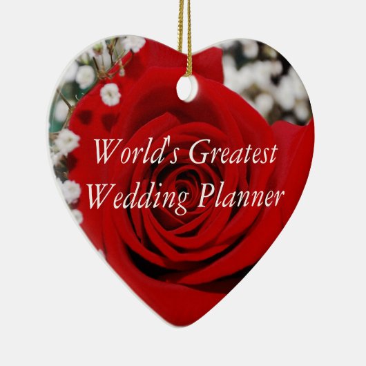 世界の最も素晴らしいウェディングプランナーのオーナメント セラミックオーナメント (右)