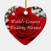 世界の最も素晴らしいウェディングプランナーのオーナメント セラミックオーナメント (正面)