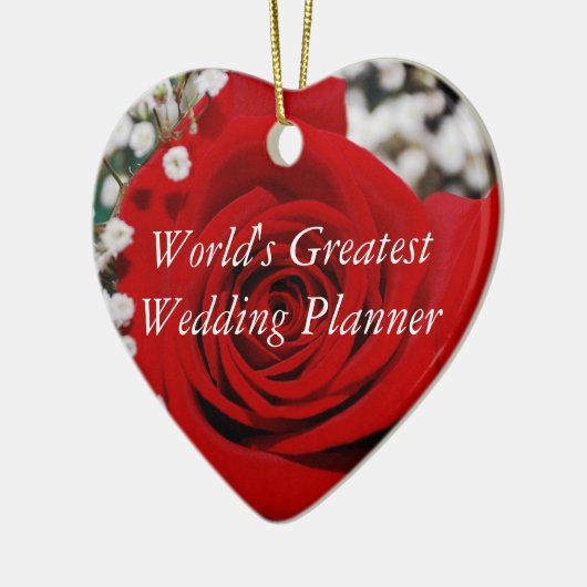 世界の最も素晴らしいウェディングプランナーのオーナメント セラミックオーナメント (左)