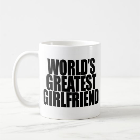 世界の最も素晴らしいガールフレンドのマグ コーヒーマグカップ (左)
