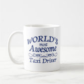 世界の最も素晴らしいタクシー運転手 コーヒーマグカップ (左)