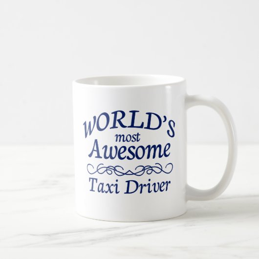 世界の最も素晴らしいタクシー運転手 コーヒーマグカップ (右)