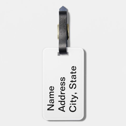 世界の最も素晴らしいドン ラゲッジタグ (裏面縦)