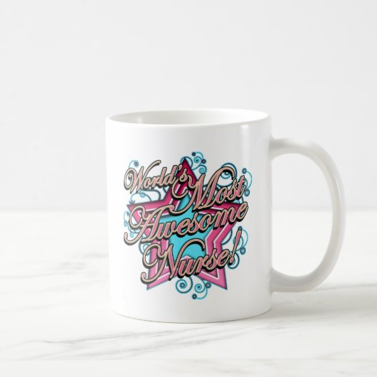 世界の最も素晴らしいナース コーヒーマグカップ (右)