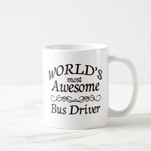 世界の最も素晴らしいバス運転手 コーヒーマグカップ (右)