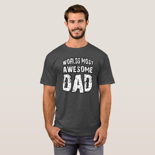 世界の最も素晴らしいパパ Tシャツ (正面フル)