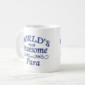 世界の最も素晴らしいパラグラフ コーヒーマグカップ (正面左)