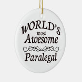 世界の最も素晴らしいパラリーガル セラミックオーナメント (右)