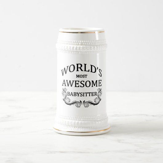 世界の最も素晴らしいベビーシッター ビールジョッキ (中央)