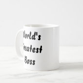 世界の最も素晴らしいボスのコーヒー・マグ コーヒーマグカップ (正面左)