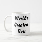 世界の最も素晴らしいボスのコーヒー・マグ コーヒーマグカップ (左)