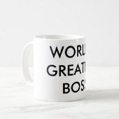 世界の最も素晴らしいボス コーヒーマグカップ (正面左)