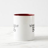 世界の最も素晴らしいボス ツートーンマグカップ (中央)
