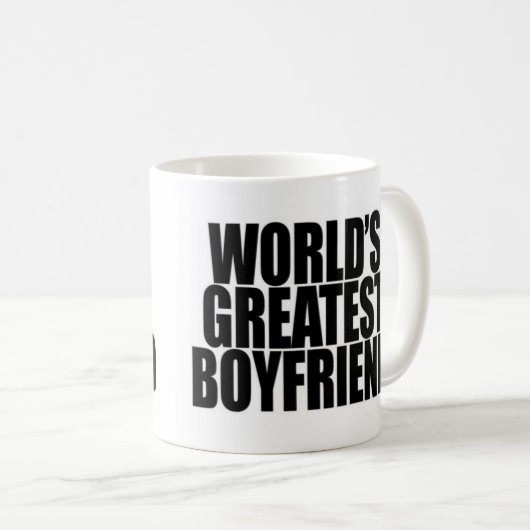 世界の最も素晴らしいボーイフレンドのマグ コーヒーマグカップ (正面右)