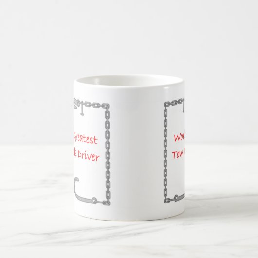 世界の最も素晴らしいレッカー車の運転者 コーヒーマグカップ (中央)