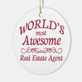 世界の最も素晴らしい不動産業者 セラミックオーナメント (左)