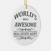 世界の最も素晴らしい不動産業者 セラミックオーナメント (右)