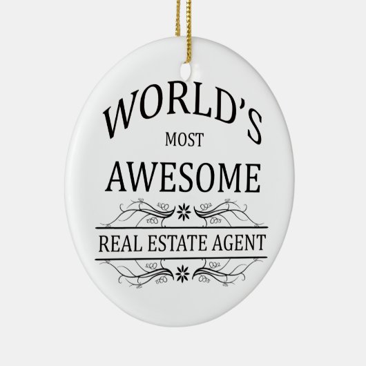 世界の最も素晴らしい不動産業者 セラミックオーナメント (右)
