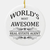 世界の最も素晴らしい不動産業者 セラミックオーナメント (裏面)