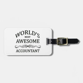 世界の最も素晴らしい会計士 ラゲッジタグ