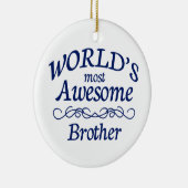 世界の最も素晴らしい兄弟 セラミックオーナメント (右)
