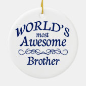 世界の最も素晴らしい兄弟 セラミックオーナメント (裏面)