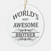世界の最も素晴らしい兄弟 セラミックオーナメント (左)