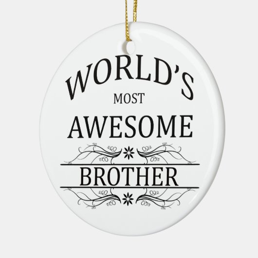 世界の最も素晴らしい兄弟 セラミックオーナメント (左)