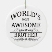 世界の最も素晴らしい兄弟 セラミックオーナメント (裏面)
