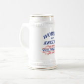 世界の最も素晴らしい副主 ビールジョッキ (正面左)