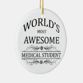 世界の最も素晴らしい医学生 セラミックオーナメント (右)