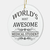 世界の最も素晴らしい医学生 セラミックオーナメント (左)