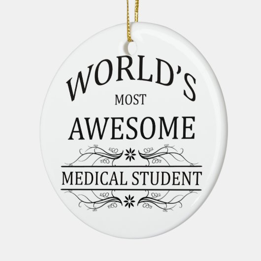 世界の最も素晴らしい医学生 セラミックオーナメント (左)
