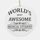 世界の最も素晴らしい医学生 セラミックオーナメント (裏面)