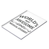 世界の最も素晴らしい医学生 ノートブック (左側)